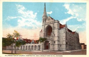 Illinois Chicago 4th Presbyterian Church Chestnut Street and Lincoln Park Bou...