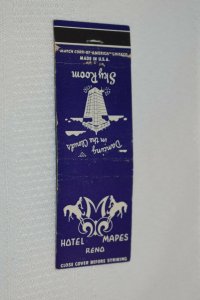 Hotel Mapes Reno Nevada 20 Strike Matchbook Cover