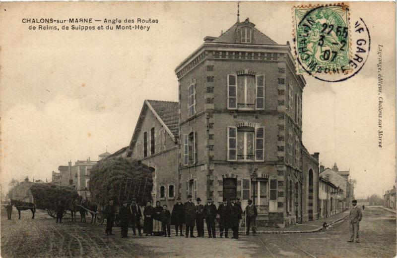 CPA Chalons-sur-Marne - Angle des Routes de Reims, de Suippes et du ...(742340)