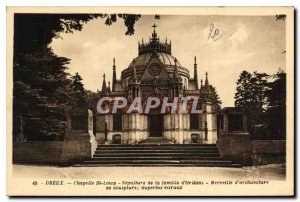 Old Postcard Dreux Chapelle St Louis Sepulture family Orleans Wonder Sculptur...