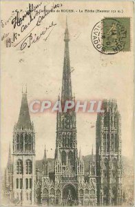 Old Postcard The Cathedral of Rouen La Fleche (height 152 m)