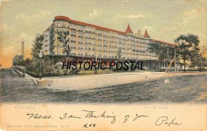 CHICAGO ILLINOIS~BEACH HOTEL~1904 PSMK~CURT TEICH TINTED COLOR PHOTO POSTCARD