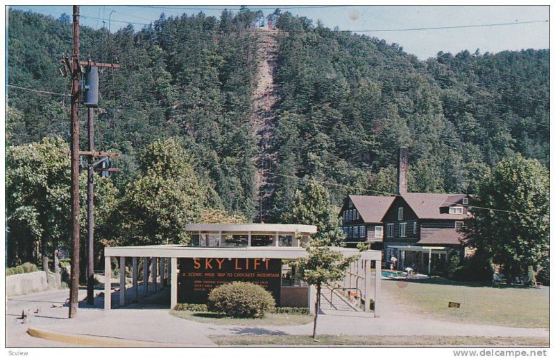 Entrance of The Sky Lift, Mile Trip to Crockett Mountain, Panoramic Views of ...