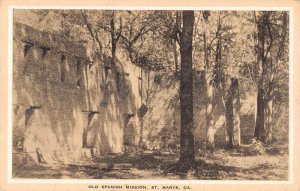 St Marys Georgia Old Spanish Mission Vintage Postcard AA20761 