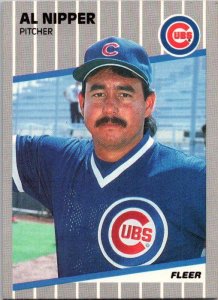1989 Fleer Baseball Card Al Nipper Chicago Cubs sk21018