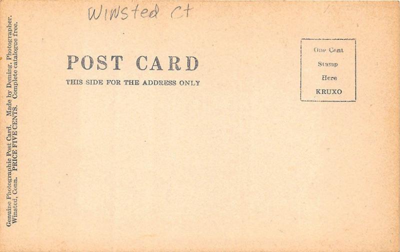 Winsted CT Strong Manufacturing CO. Casket Hardware Factory RPPC Postcard