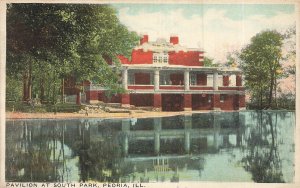 PEORIA ILLINOIS~PAVILION AT SOUTH PARK POSTCARD~1922 POSTCARD