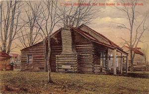 F35/ Lynden Washington Postcard 1910 Cudson Homestead Log Cabin First 