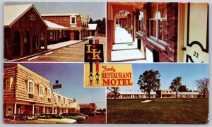 Vtg Chillicothe Ohio OH L-K Motel & Restaurant View Postcard