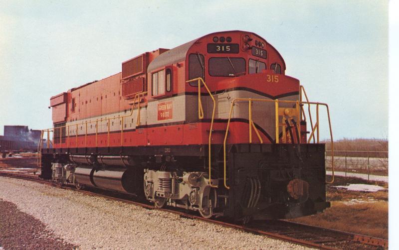 US    PC1046  GREEN BAY & WESTERN 315 DIESEL LOCOMOTIVE