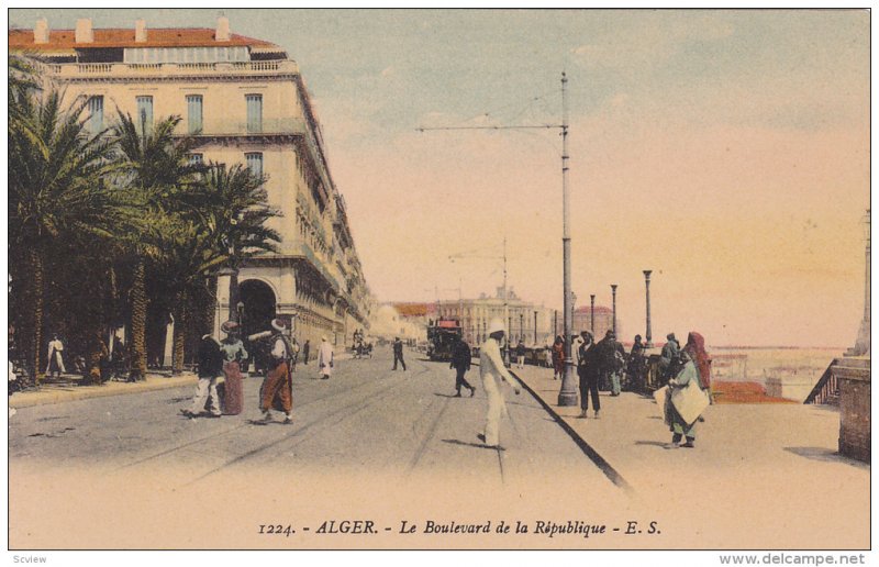 Le Boulevard De La Republique, Alger, Algeria, Africa, 1900-1910s