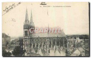 Old Postcard Moulins The Cathedral and the Apse
