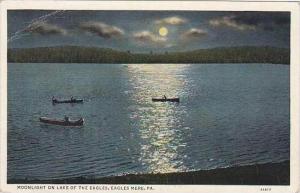 Pennsylvania Eagles Mere Moonlight On Lake Of The Eagles