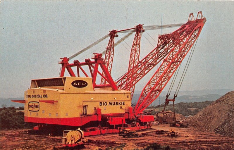 J61/ Cumberland Ohio Postcard Chrome Big Muskie Coal Shovel Mining 347