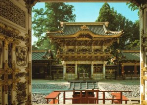 Postcard Beautiful View Of Yomeimon Gate From Karamon Gate Nikko Japan