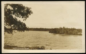 Sapphire Lake, Lake City, Michigan (MI). Real photo postcard. 1938 or 1939
