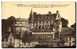 Old Postcard Amboise Chateau