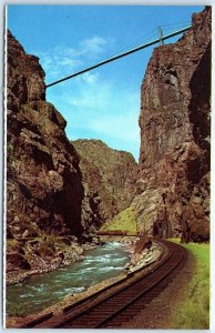 View from the bottom of the Royal Gorge Suspension Bridge - Cañon City, Colorado