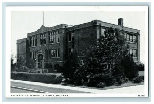 Vintage Short High School, Liberty, Indiana Postcard P168 