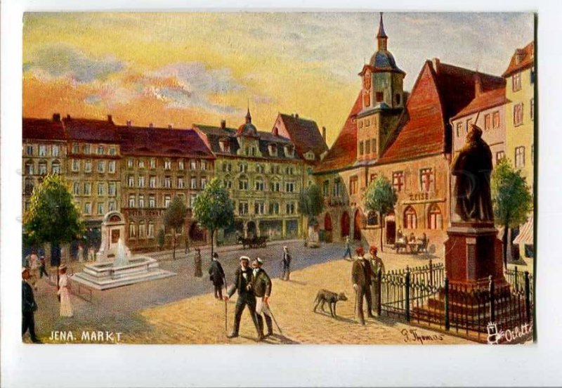 3074072 GERMANY Jena Markt Vintage TUCK PC