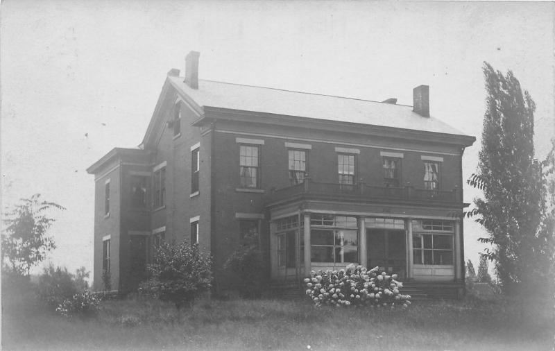 E83/ Damascus Mahoning Ohio RPPC Postcard c1910 Home Porch 10