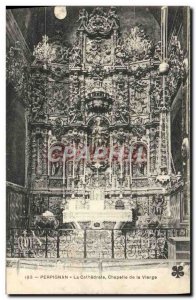 Old Postcard Perpignan The Cathedral Lady Chapel