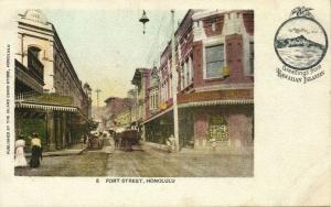 Hawaiian Islands, HONOLULU, Fort Street (1900) Private Mailing Card