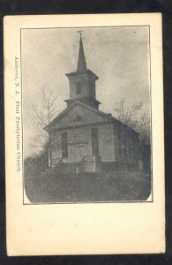 ANDOVER NEW JERSEY FIRST PRESBYTERIAN CHURCH VINTAGE POSTCARD NJ