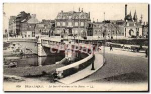 Old Postcard The Dunkirk Under Prefecture and the Baths