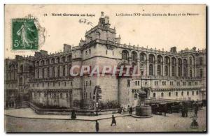 Old Postcard Saint Germain en Laye Chateau Entree's museum and aprterre