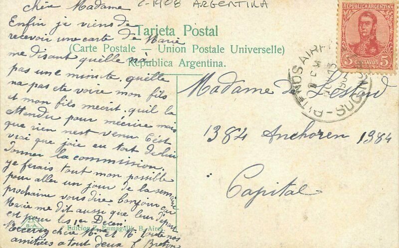 Argentina C-1910 Buenos Aires Exposicion Rural Postcard 21-6888