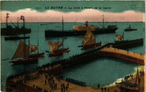 CPA Le HAVRE-La Jetée a l'Heure de la marée (348654)