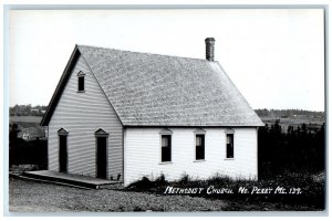 c1950's Methodist Church North Perry Maine ME RPPC Photo Unposted Postcard 