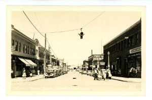 WA - Port Angeles. Street Scene at East First & Laurel Street ca 1940  RPPC