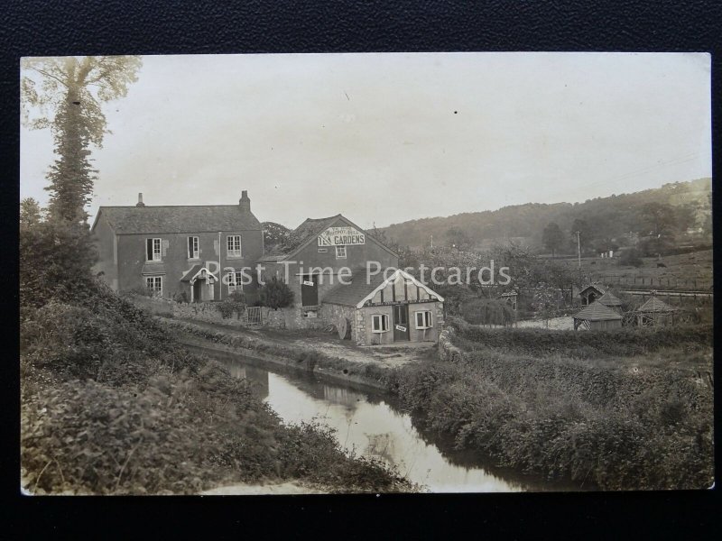 Devon KINGSKERSWELL Ye Olde Whitpot Mill Tea Gardens - Old RP Postcard