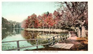 Vintage Postcard 1920's The Lake Vassar College Poughkeepsie New York NY