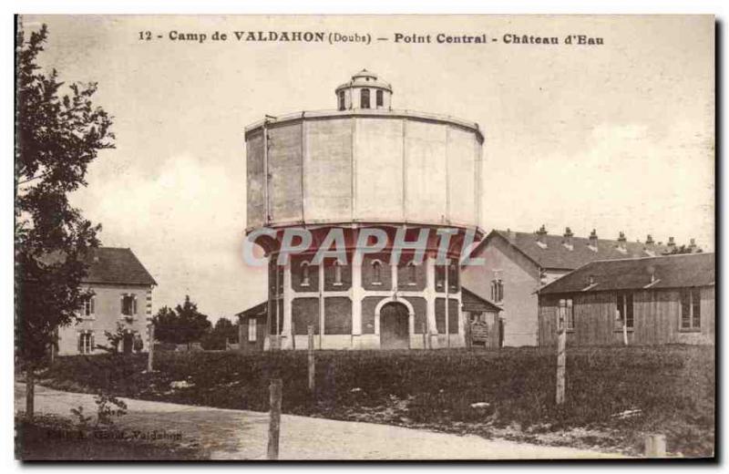 Old Postcard Valdahon Camp Point Central Chateau d & # 39Eau Army