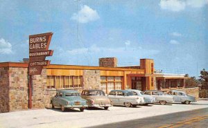 Burns Gables Restaurant Cars Top of Ozarks Winslow Arkansas 1950s postcard