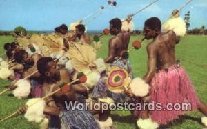 Meke Wesi, Spear Dance Fiji, Fijian Postal Used Unknown 