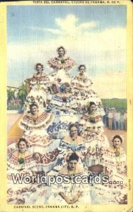 Vista del Carnaval Panama Panama 1940 