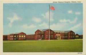 IA, Clinton, Iowa, Schick General Hospital, Curteich No. 3B-H654