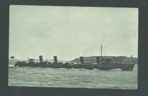 Ca 1908 Post Card Torpedo Boat Destroyer Dole