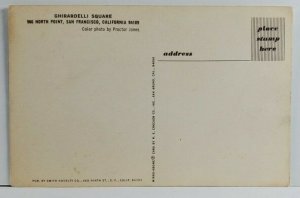 Ghirardelli Ground Chocolate Picnic Scene Postcard Q2