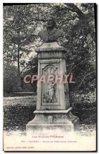 Old Postcard Tarbes Bust Theophile Gautier