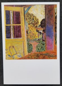 [AG] P867 England UK Oil Canvas Painting Door Opening Onto Garden (postcard *New