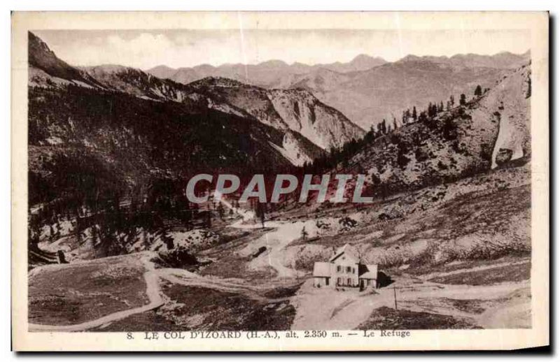 Old Postcard Col d Yzoard refuge