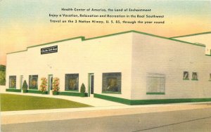 Postcard New Mexico Charles 1940s Bath House MWM occupation 23-8295