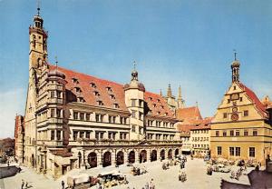 GG13284 Rothenburg ob der Tauber Rathaus Town Hall Auto Cars