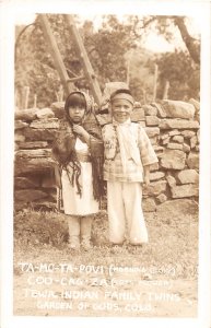 J45/ Colorado Springs RPPC Postcard c50s Native American Ta-Mo-Ta-Povi 376