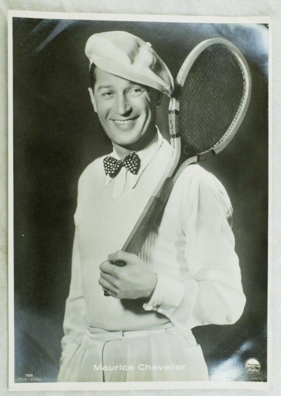 1930's RPPC Maurice Chevalier Movie Star Ross Verlag Dutch Postcard 3 P107